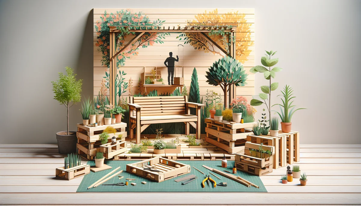 Fabriquer un banc de jardin en palettes étape par étape : guide 2026 - AI generated illustration